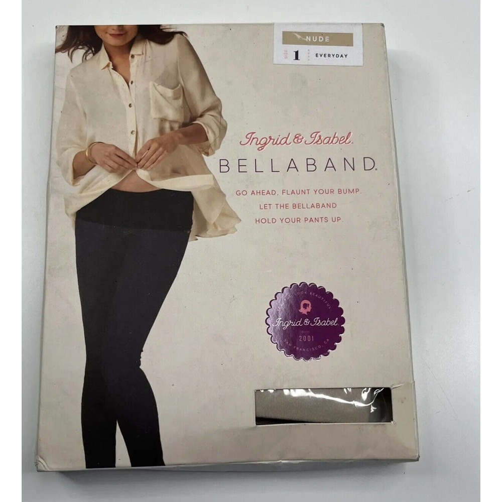 NWT Ingrid & Isabel Bellaband Everyday Maternity Support Size 1 Women’s Nude